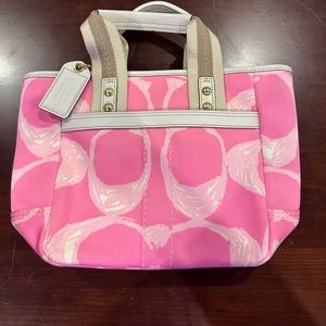 Pink Coach monogram bag